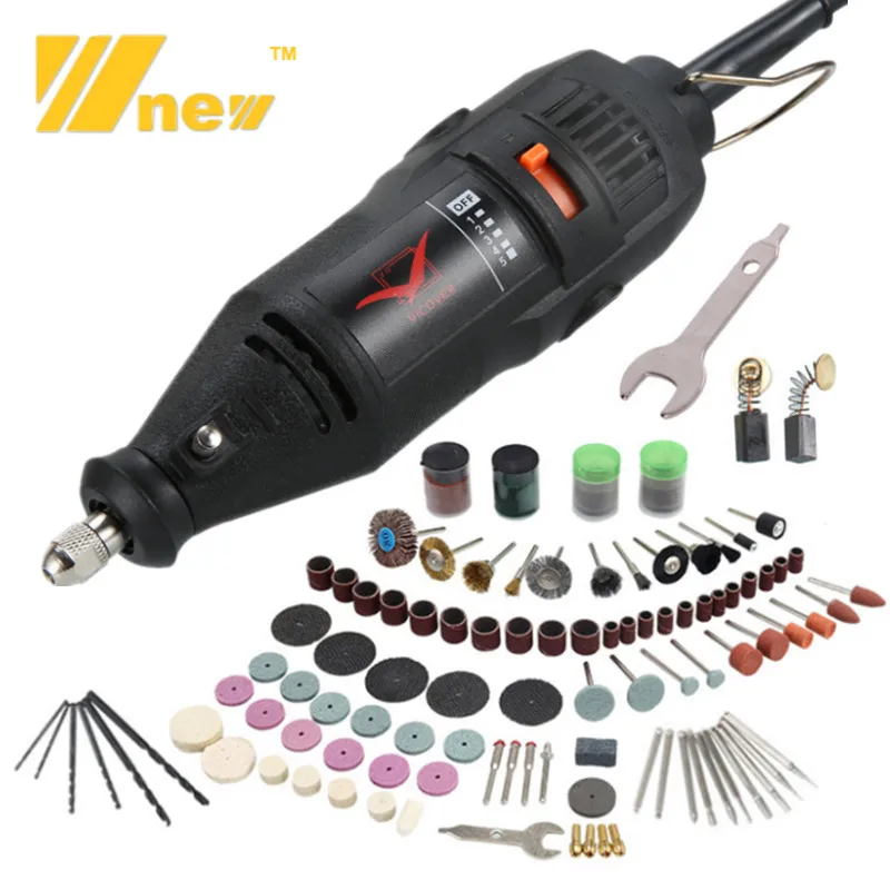 Mini perceuse électrique 110V/220V 130W, outils électriques, Mini perceuse  électrique, vitesse réglable, meuleuse, graveur, polisseuse avec outils  rotatifs, ensemble pour bricolage Dremel - AliExpress