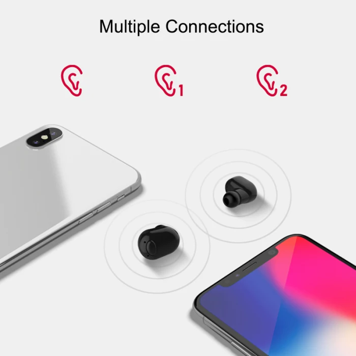 Беспроводная bluetooth-гарнитура 5,0 водонепроницаемые стерео, бинауральный Беспроводные наушники с зарядным чехлом AS99