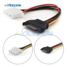 SATA IDE/SATA Мощность кабель SATA 15 Pin женский Molex IDE/SATA 4 Pin типа «папа» адаптер расширения жесткого диска Питание кабель