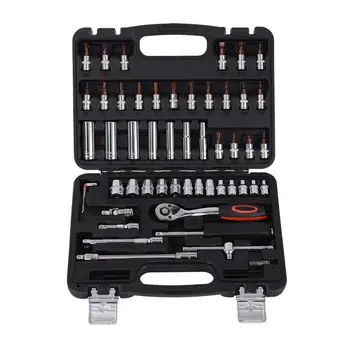 

53pcs Professional Spanner Socket Set Screwdriver Wrench Ratchets Set Kit Car Repair Tools Combination Hand Tools Set