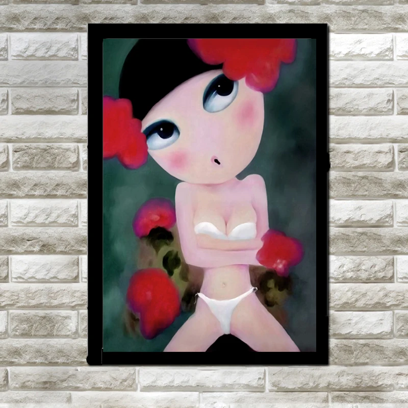 Современная Настенная Картина на холсте мультфильм сексуальная женщина