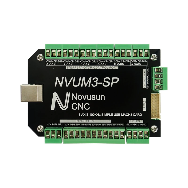 NVUM 3 4 5 6 Axis Mach3 USB карта фрезерный станок с ЧПУ 4Axis управления движением Breakout плата