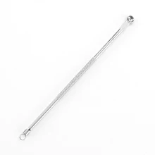 Nordmyra 200 шт. Нержавеющая сталь комедоны, акне, игла для удаления угревая сыпь выталкиватель экстрактор для прыщей инструмент иглы для удаления черных точек