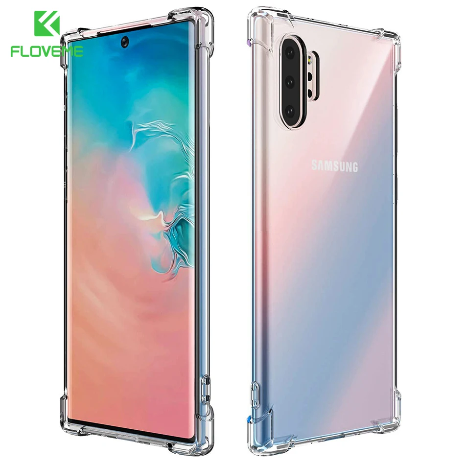 FLOVEME для Samsung Note 10 ударопрочный ТПУ чехол Galaxy Note10 Plus 20 Ultra 9 8 S8 S9 S10 S10E S20 Ультра