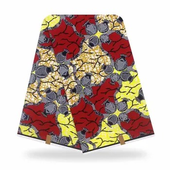 

100% Cotton Printed wax cloth Real Veritable Wax 2020 Hot Sale Wax 6 Yards For Patchwork
