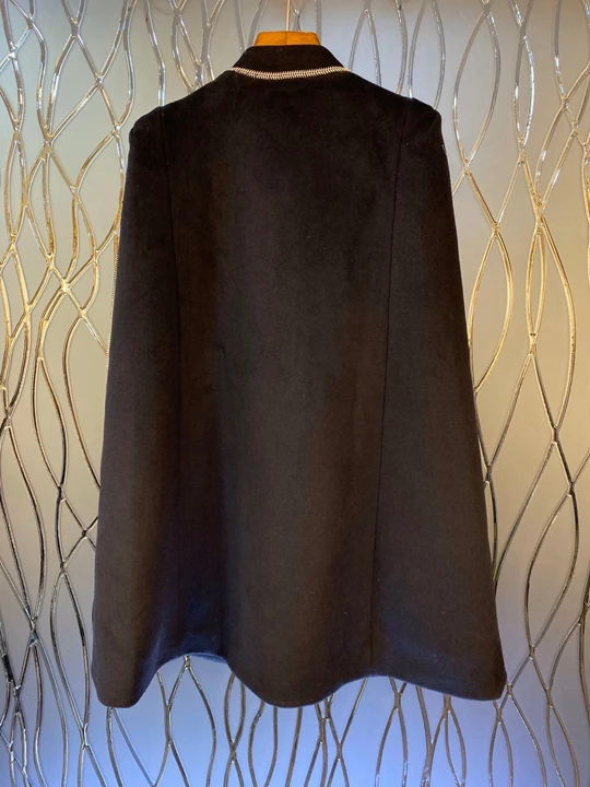 Новая зимняя Женская двубортная уличная накидка, расшитая бисером пальто 1031