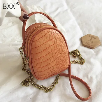 

[BXX] Crocodile Pattern PU Leather Shoulder Crossbody Bags For Women Simply Style Female Summer Handbags 2020 Designer HM300