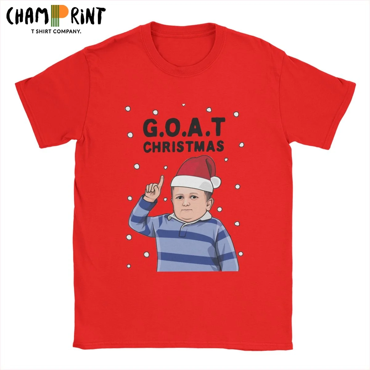 T-Shirt Da Uomo Hasbulla The Goat Christmas Jumper Pure Cotton Tees Manica Corta Mini Khabib Fighting T-Shirt O Neck Abbigliamento