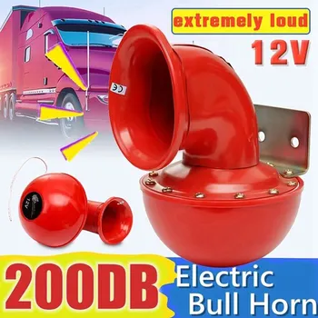 

Car Horn 200db Air Horn Electric Bull Horn For 12V Vehicles Trucks Lorrys Electric Horn Universal Car Horn