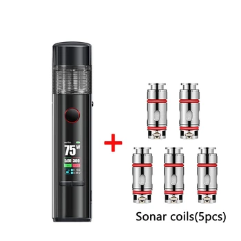

NEW Vape 75W Vaptio Sonar Max Kit fit rechargerable 18650 Battery 4.5ml tank 0.96 display Screen starter kit wholesale vs C2 Kit