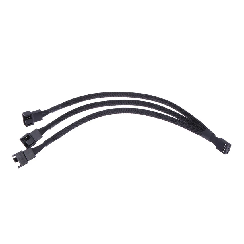 

27cm 1 to 3 Small 4PIN Fan Extention Cables Mainboard CPU PWM Adapter Cable Motherboard 4Pin Interface Power Cable Connectors