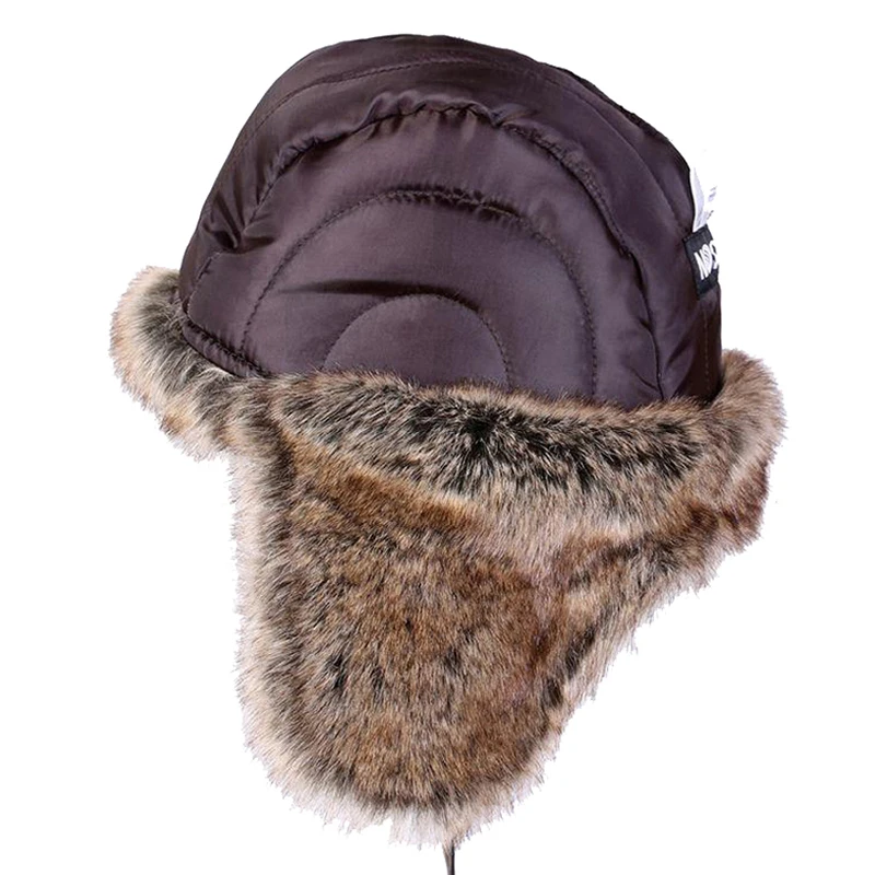 Winter bomber hats plush earflap r