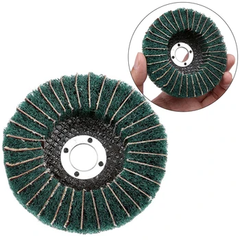 

4 Inch Nylon Fiber Flap Polishing Wheel Buffing Pad Grinding Disc 1Pcs