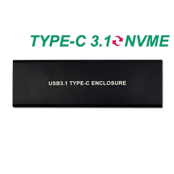 

USB3.1 To M.2 NVMe Portable Drive M Key HDD Enclosure Adapter Desktop PC Hard Disk Slim External Type C Case Mobile Box