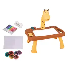 Projecteur de dessin pour enfants, jouet avec lumière et musique, pour dessiner, dessiner, dessiner, dessiner, dessiner, intelligent, apprentissage de bureau