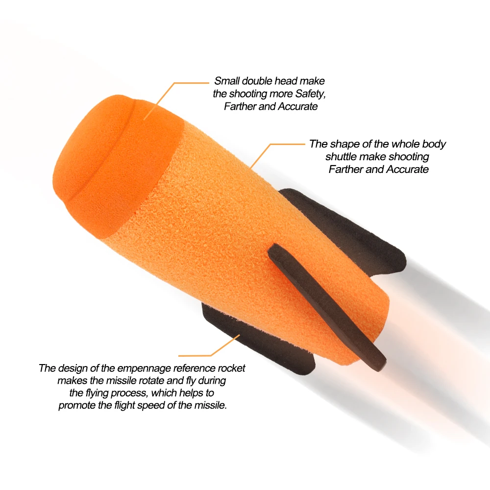 2 шт. ракета для Nerf мягкая ракета для NERF N-Strike Modulus ракетный бластер с элитной ракетой для детей Детский подарок