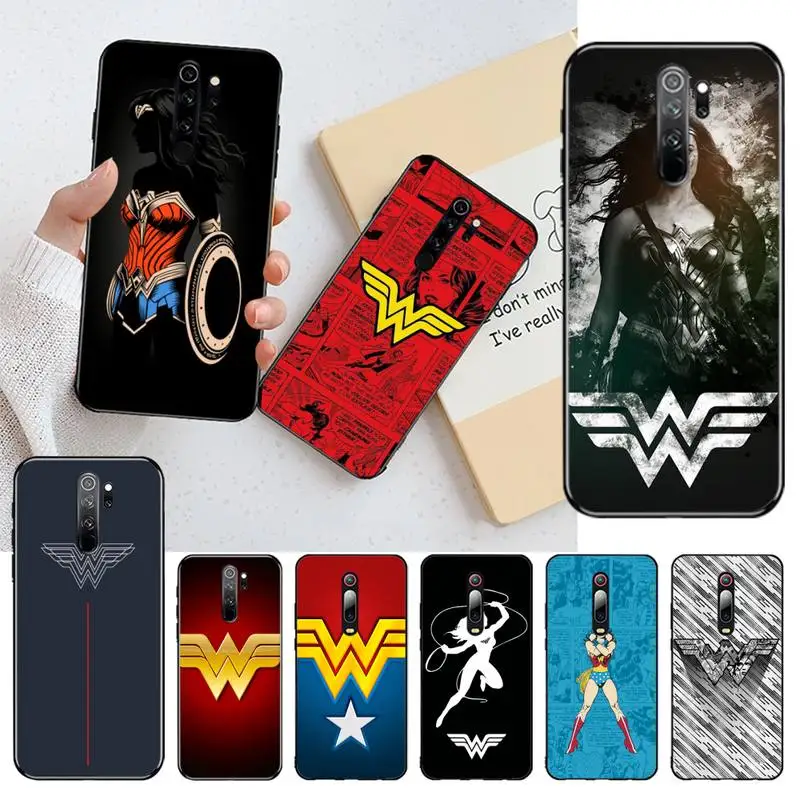 Чехол для телефона CUTEWANAN с логотипом Marvel Hero Wonder Woman Redmi Note 8 8A 8T 7 6 6A 5 5A 4 4X 4A Go