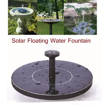 

Mini Solar Powered Fountain Garden Pool Pond Solar Panel Floating Fountain Garden Decoration Water Fountain Drop Shipping