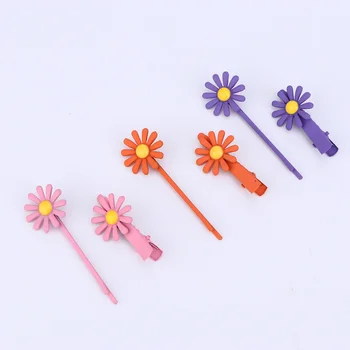 

6pcs Bobby Pin Delicate Useful Practical Hair Pin Daisy Flower Decor Hair Accessory Hair Clips for Women Girls Lady