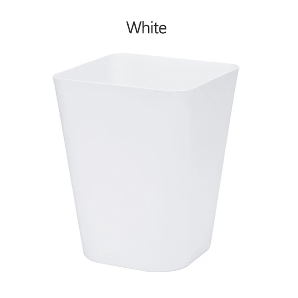 Мусорная корзина для дома, для гостиной, мусорная корзина для спальни, мусорные баки для кухни - Цвет: White