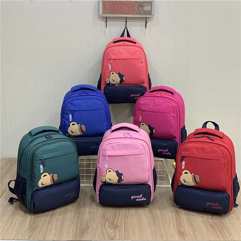 

2019 New Style School Bag Women's Korean-style Campus 1-3-6 Grade Students Ultra-Light Backpack Children Fresh Backpack