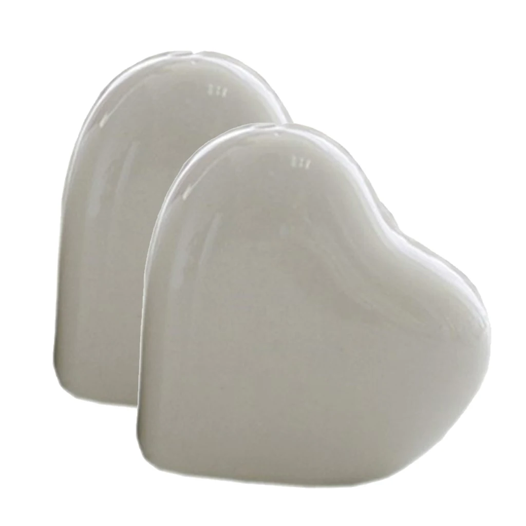 Ceramic Spice Racks Salt and Pepper Shakers Heart Shape for Valentines Day, Wedding Souvenir
