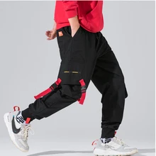 Апрель Момо Харадзюку хлопок мульти-карманы стиль сафари модные брюки-карго мужские осенние хип хоп Уличная Повседневная Брюки