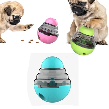 

Treat-dispensing Ball for Dogs & Cats Increases IQ and Mental Stimulation Tumbler Design Dog Toys Dog Food Dispenser Ball Toy