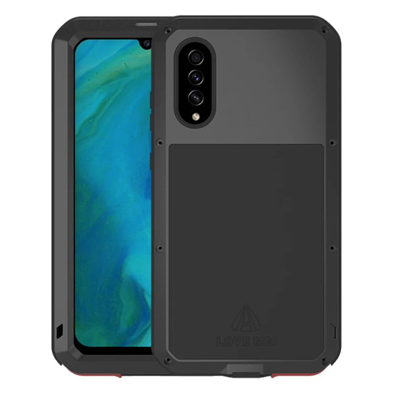 Love Mei 360 чехол для samsung Galaxy A70S A70 противоударный алюминиевый металлический Прочный