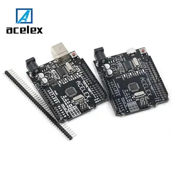 

UNO R3 CH340G+MEGA328P SMD Chip 16Mhz For Arduino UNO R3 Development board USB CABLE ATEGA328P One set