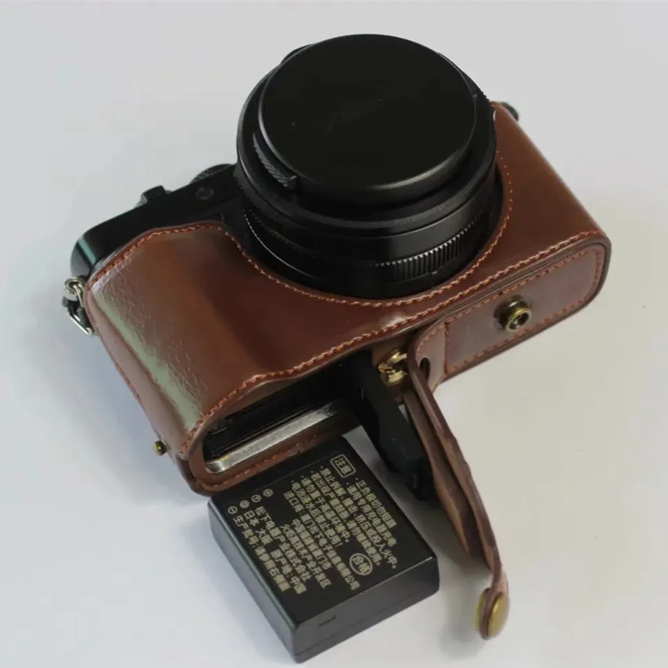 Защитный чехол для Сумки из искусственной кожи для камеры Panasonic Lumix DC-LX100M2 LX100II lx100m2 портативный чехол на плечо 3 цвета