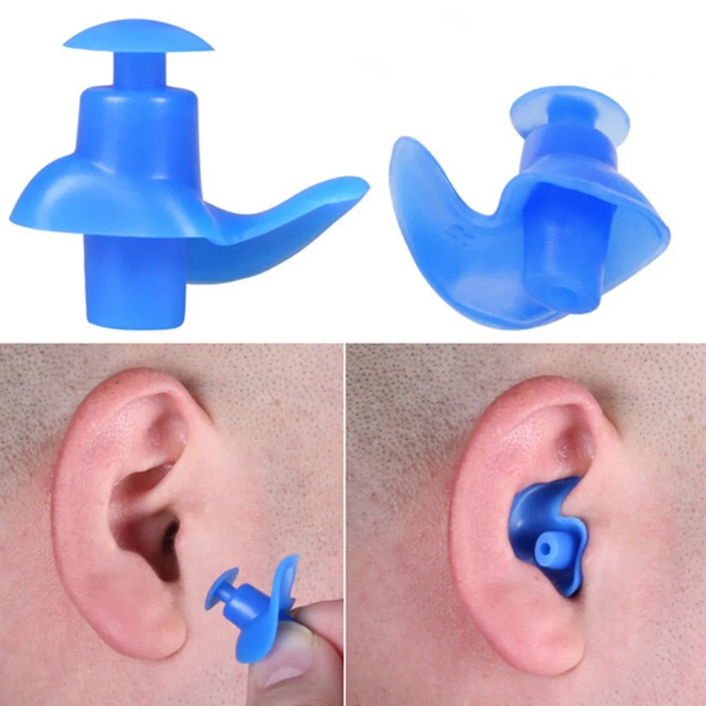 

WHALE 1 Pair Waterproof Swimming Professional Silicone Swim Ear Plugs Adult Swimmers Children Diving Soft Anti-Noise Ear Clips
