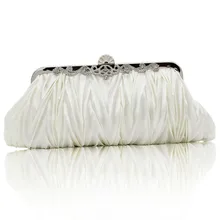 Атласный клатч на застежке, элегантная винтажная вечерняя сумочка, роскошная брендовая дизайнерская однотонная сумка на плечо, сумка-мессенджер