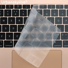 Teclado capa para macbook air 13 11 pro 13 16 barra de toque id 15 17 12 retina silicone tpu protetor pele ue a2179 a2337 a2338 m1