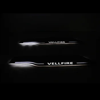 

Acrylic Moving LED Welcome Pedal Car Scuff Plate Pedal Door Sill Pathway Light For Toyota Vellfire Alphard 2003 - 2018