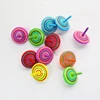 Wooden Spinning Tops Handmade Craft Painted Wood Tops Kids Adult Anti Stress Toy Fidgets Toy Random Colors Novelty Gift Toys - Image 4