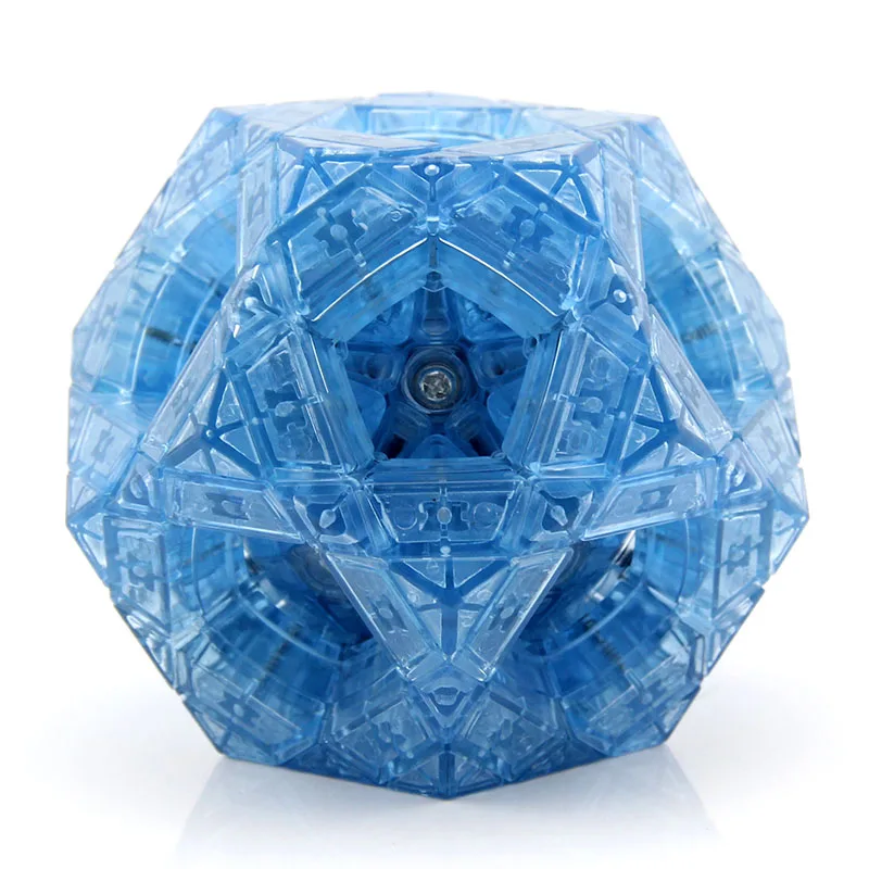

Original High Quality MF8 Multiple Megaminxeds Magic Cube Transparent Blue Copter Dodecahedron Hollow Void Speed Puzzle Toys