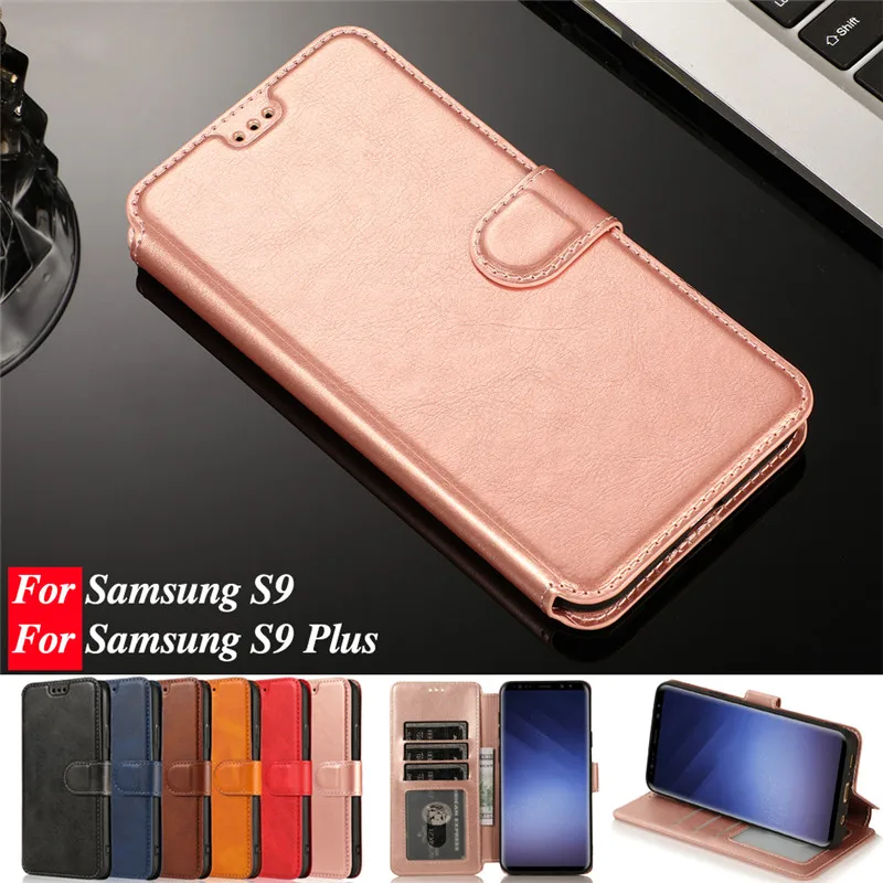 Для Galaxy S9 Кожаные чехлы бумажники для Samsung S10 S8 Plus флип чехол Note 9 10