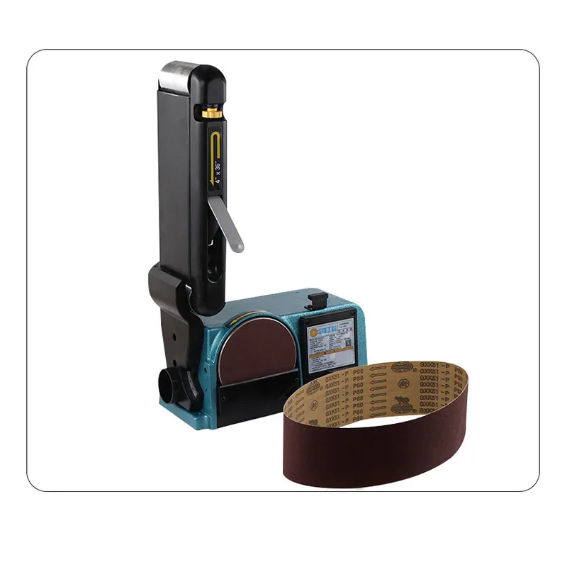 

220v Wood Polishing Grinder Electric Belt Grinde Grinding Machine Belt Sander Machine Orbital Polisher Woodworking Tools