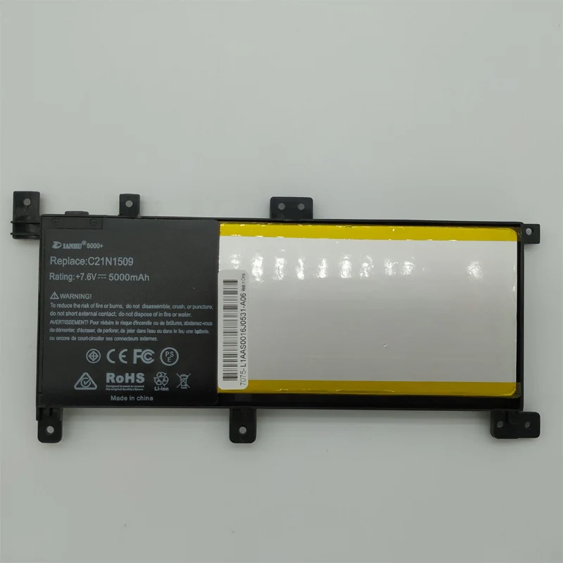 Ноутбук Батарея внутренний для Asus FL5900U C21N1509 A556U X556UV K556U X556U F556U X556UV
