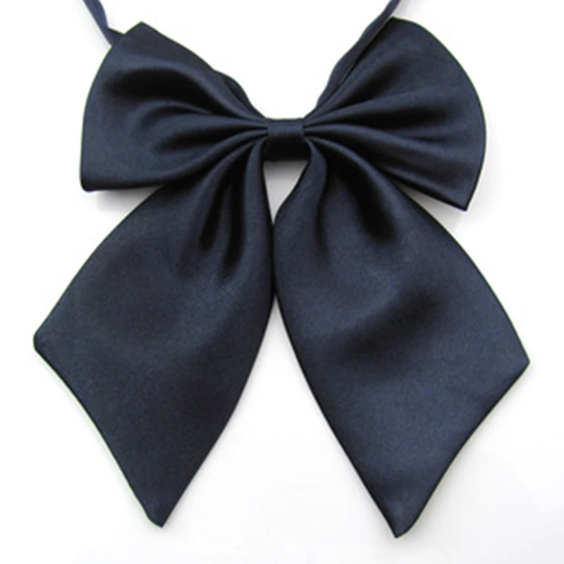 Женский Галстук однотонный галстук бабочка красный черный шелковый для