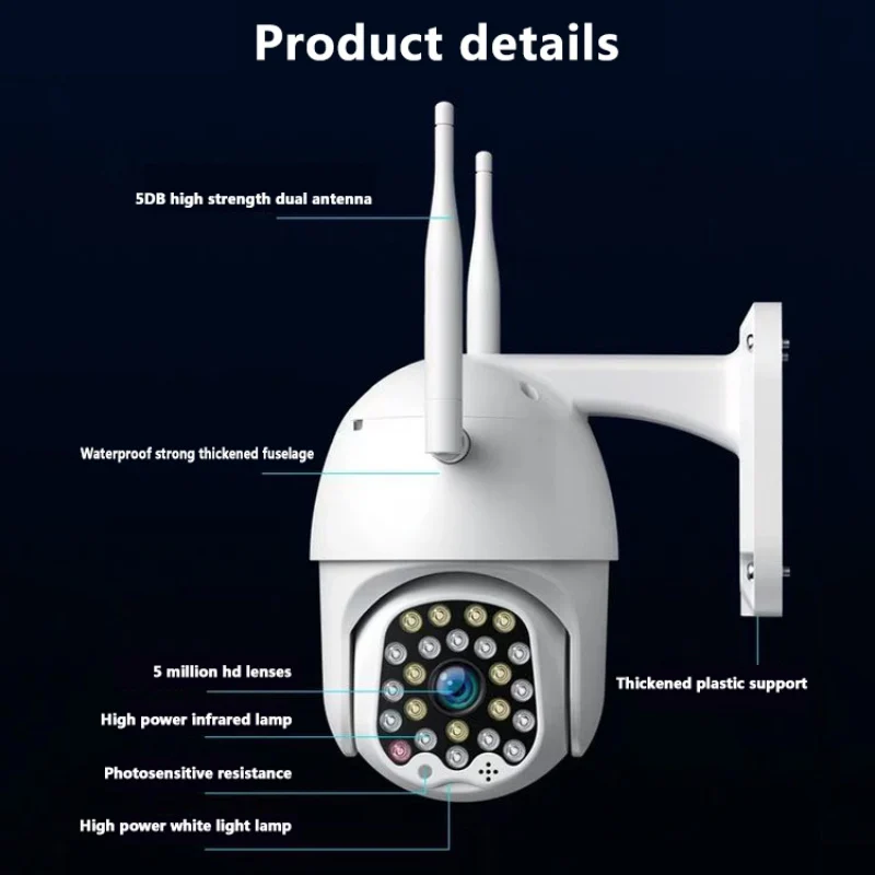 1080P HD Macchina Fotografica del CCTV Impermeabile Baby Monitor A due Vie Audio Microfono di Visio