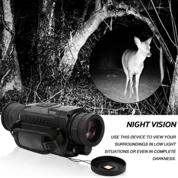 

NV0535 Night-Vision 5X Optical 8X Digital Zoom Infrared Digital Vedio Camera 200M Range Monocular Scope