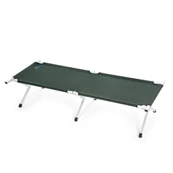 Portable Folding Bed Aluminum Alloy Camping Bed Double-Layer Oxford Cloth Folding Bed Camping with Non-Slip Table Corner