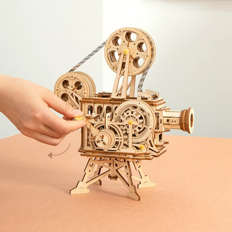 

DIY Wooden Puzzle Educational Toys Laser Cutting 3D Mechanical Model Game Assembly Toy Gift for Children Adult for Dropshipping
