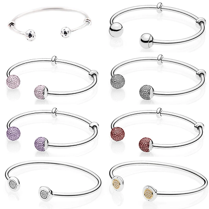 

2019 New Fashion Simple And True 925 Sterling Silver MOMENTS New Classic Classic Bracelet Original Female Jewelry Best Gift