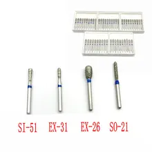 50 шт. скайс Burs1.6mm подходит наконечник для высокоскоростной бормашины