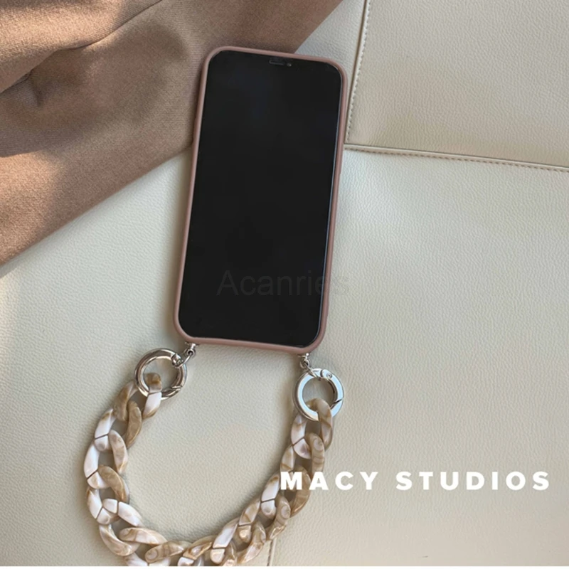 best case for iphone 13 pro max Marble Crossbody Lanyard Bracelet Necklace Chain Strap Phone Case For iPhone 13 Pro Max 13pro 13mini Luxury Soft Tpu Back Cover iphone 13 pro max cover