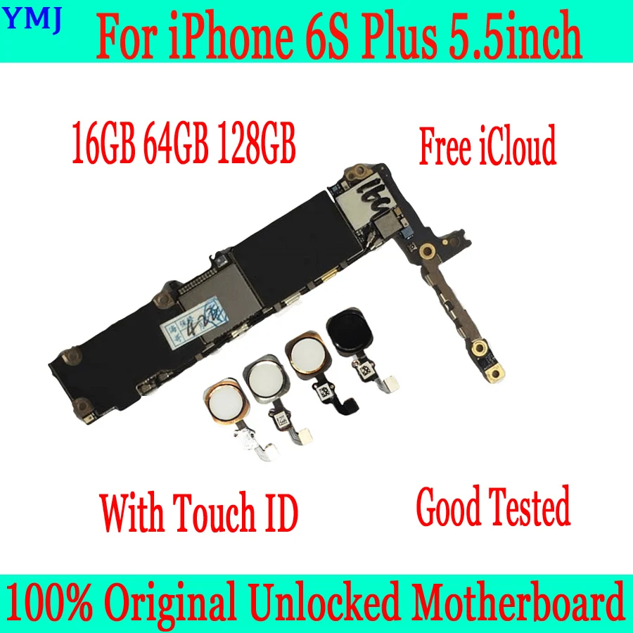 Материнская плата для iphone 6S Plus 16 Гб 64 128 ГБ оригинальная разблокированная