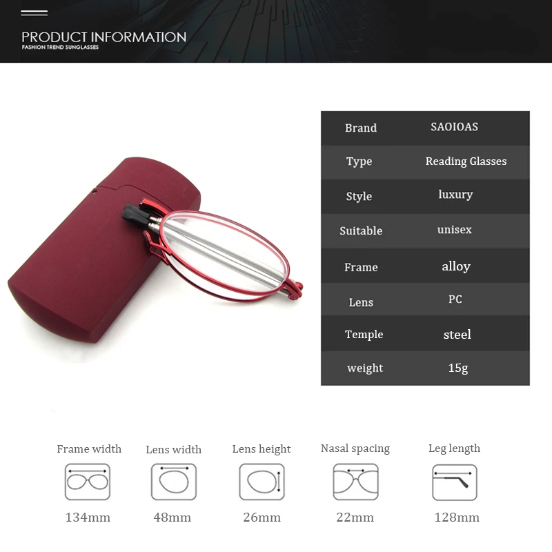 bi fold reading glasses